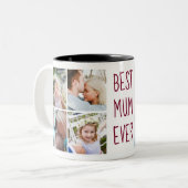 Bourgondië | Beste Moeder ooit aangepaste foto Mok (Voorkant links)