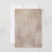 Bourgondië Blauw en Blush Bloemen Rustieke RSVP (Achterkant)