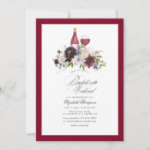 Bourgondië, blauwe wijn en Bachelorette Weekend Kaart (Voorkant)