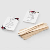 Bourgondië Bliss: Elegant Bloemenwijnpatroon in wi Handwaaier (Niet-gemonteerd)