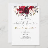 Bourgondië Bliss: Elegant Bloemenwijnpatroon in wi Kaart (Voorkant)