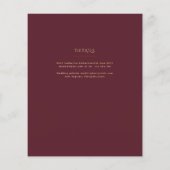 Bourgondië Bloemen Katholieke Nuptial Mass Bruilof Flyer (Achterkant)