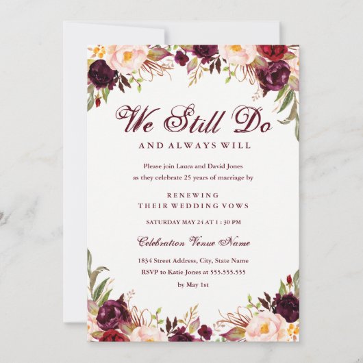 Bourgondië Bloemengelofte Vernieuwing Jubileum Uit Kaart (Voorkant)