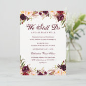 Bourgondië Bloemengelofte Vernieuwing Jubileum Uit Kaart (Staand voorkant)