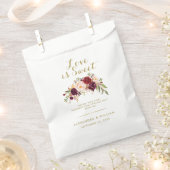 Bourgondië Bloemenliefde is zoete rustieke bruilof Bedankzakje (Geknipt)