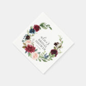 Bourgondië Blue Garden Vrijgezellenfeest Servet (Hoek)