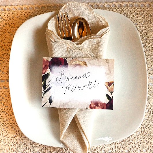 Bourgondië, Blush, Beige Rozen Naam Plaats Kaart