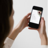 Bourgondië Blush Bloemen Winter bruiloft uitnodigi Kaart