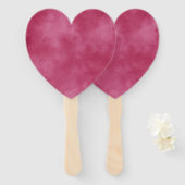 Bourgondië Blush Cloud Effect Set van Fans Handwaaier (Voorkant en achterkant)