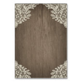 Bourgondië Blush Goud Mason Jar Trouwinzetstuk Kaa Kaart (Achterkant)