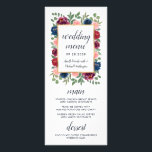 Bourgondië Blush Navy Blauw Goud Bruiloft Menu Kaa<br><div class="desc">Bourgondië Blush Navy Blue Gold Wedding Menu Kaarten - hebben prachtige waterverf bloemenelementen in tinten marineblauw, bordeaux, blush roze en meer over groen (eucalyptus) enz. Dit product is bohemian of elegant gethematiseerd en ideaal voor elk seizoensgebonden huwelijk — lente, zomer, herfst of zelfs winter. Uitzicht het bijpassende collectie op deze...</div>