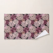 Bourgondië Blush roze bloemen Bad Handdoek (Handdoek)