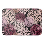 Bourgondië Blush roze bloemen Badmat (Voorkant)
