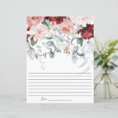 Bourgondië Blush Roze Bloemen Bruid Recept (Staand voorkant)