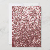 Bourgondië Blush Roze Glitter Boog Moslim Trouwdag Kaart (Achterkant)