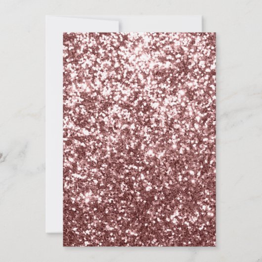 Bourgondië Blush Roze Glitter Boog Moslim Trouwdag Kaart (Achterkant)