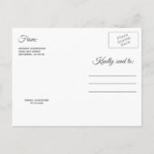 Bourgondië Blush Roze Goud Bruiloft Save the Date Aankondigingskaart (Achterkant)