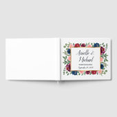 Bourgondië Blush Roze Marine Blauw Marsala Goud Br Gastenboek (Volledig)