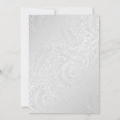 Bourgondië Blush Zilveren Bruiloft Save The Date K (Achterkant)