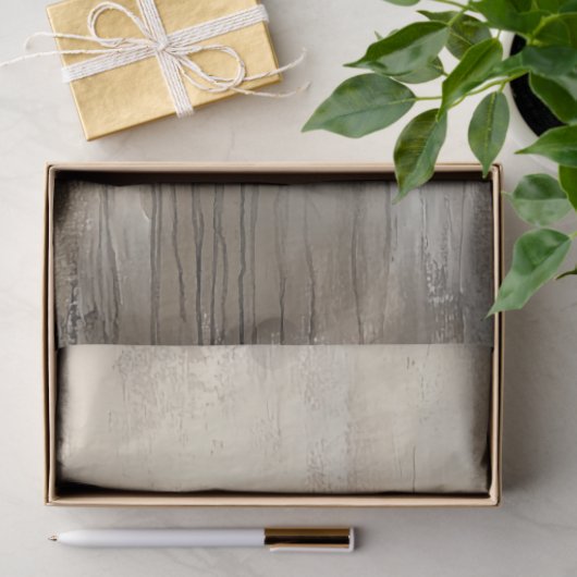 Bourgondië & Brons Bloemenveld, abstract realisme Tissuepapier (Geschenk)