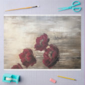 Bourgondië & Brons Bloemenveld, abstract realisme Tissuepapier (Craft)