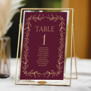 Bourgondië Champagne Toile Bloemrijke Frame Bruilo Kaart