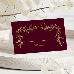 Bourgondië Champagne Toile Bloemrijke Frame Bruilo Plaatskaartje