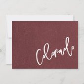 Bourgondië Colorado Passport bedankje Bedankkaart (Achterkant)