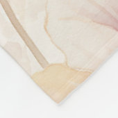 Bourgondië Crème Lavendel Bloemig Bruidsmeisjes Fe Fleece Deken (Hoek)