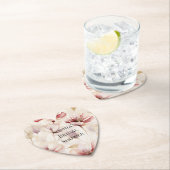 Bourgondië Crème Lavendel Bloemrijke Bruiloft Kartonnen Onderzetters (Insitu)