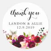 Bourgondië dank u | STICKER (Voorkant)