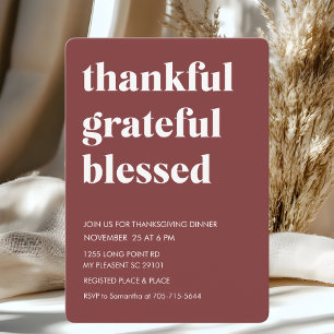 Bourgondië dankbare gezegende Thanksgiving Kaart