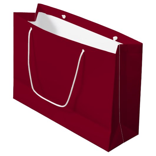 Bourgondië (effen kleur) groot cadeauzakje (Voorkant Gekanteld)