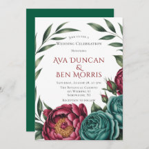 Bourgondië & Emerald Peony Winter Wedding