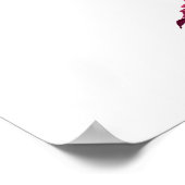 Bourgondië en Blush Autumn Vrijgezellenfeest Welko Poster (Hoek)