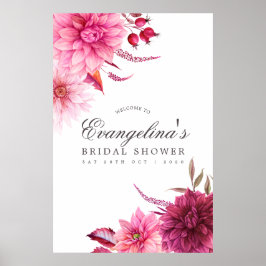 Bourgondië en Blush Autumn Vrijgezellenfeest Welko Poster