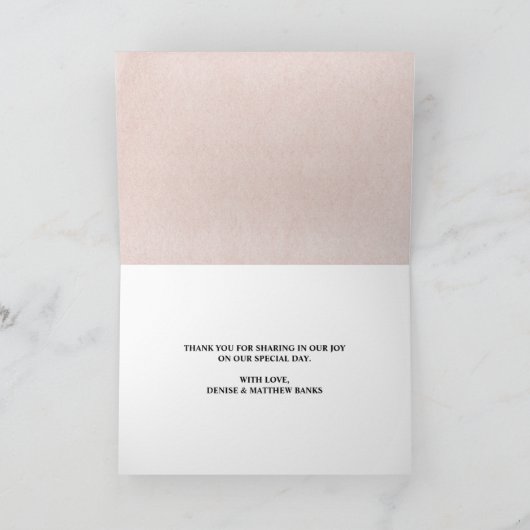 Bourgondië en Blush Bedankkaart (Binnen)