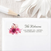 Bourgondie en Blush Bloemstuk Thanksgiving Etiket (Insitu)