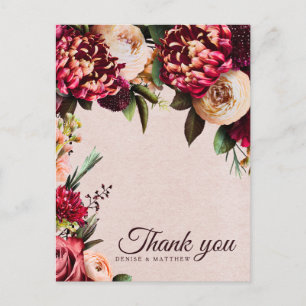 Bourgondië en Blush Briefkaart