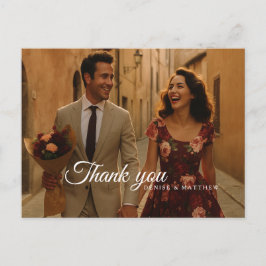 Bourgondië en Blush Dank u Briefkaart