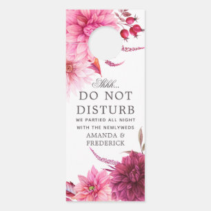 Bourgondië en Blush herfst bruiloft niet storen Deurhanger