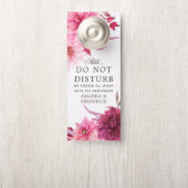 Bourgondië en Blush herfst bruiloft niet storen Deurhanger (Op knop)