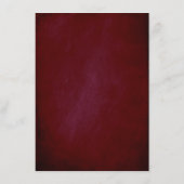 Bourgondië en Blush Roze Bruiloft Informatie Gast Informatiekaartje (Achterkant)