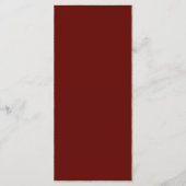 Bourgondië en Blush Wildflower bruiloft Menu (Achterkant)