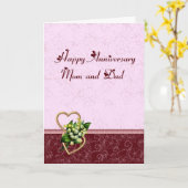 Bourgondië en de het Roze Mamma en Papa van het Kaart (Gele Bloem)