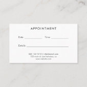 Bourgondië en de Marine Bloemen Benoeming Afsprakenkaartje (Achterkant)