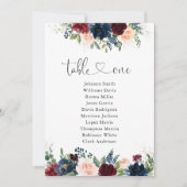 Bourgondië en de Marine Tafelnummer Zitenkaart (Voorkant)