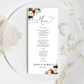 Bourgondië en de Marine Wedding Ceremony Menu