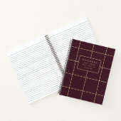 Bourgondië en Gold Grid Notitieboek (Binnen)