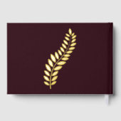 Bourgondië en goud juichen tot 59 jaar gastenboek (Achterkant)